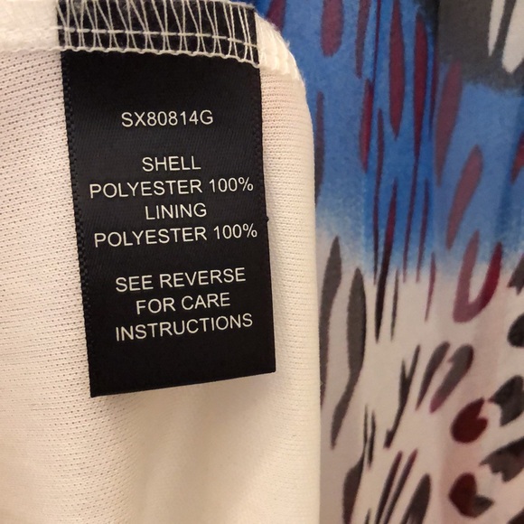 🐆Intrigue Chiffon Abstract Animal Print, white lined colorful maxi skirt - Picture 8 of 11